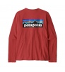 T-shirt Patagonia Long-Sleeved P-6 Logo Responsibili-Tee W's